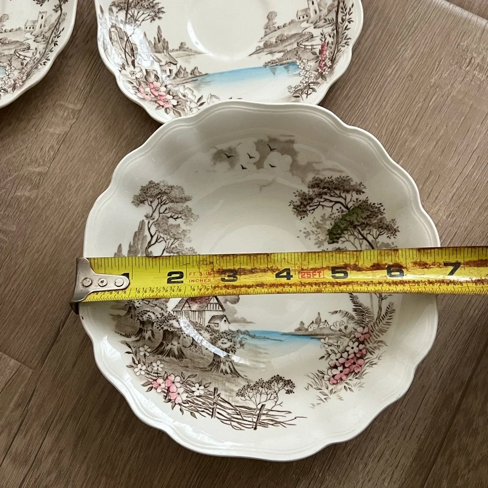 Vintage “old Avon dale” J&G Meakin England 6 PCs - 2‎ Plates, 2 Bowls, 2 Saucers